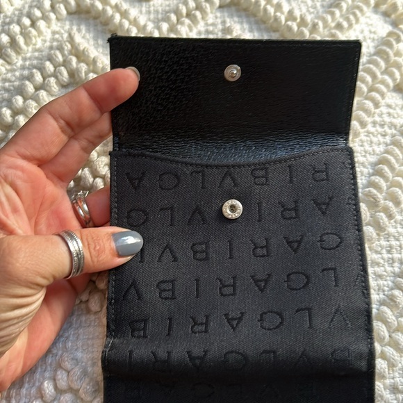 BVLGARI Canvas Leather Bifold Wallet - Picture 5 of 13